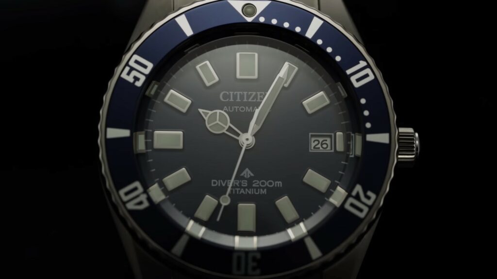 citizen eco drive-titanium diver watch